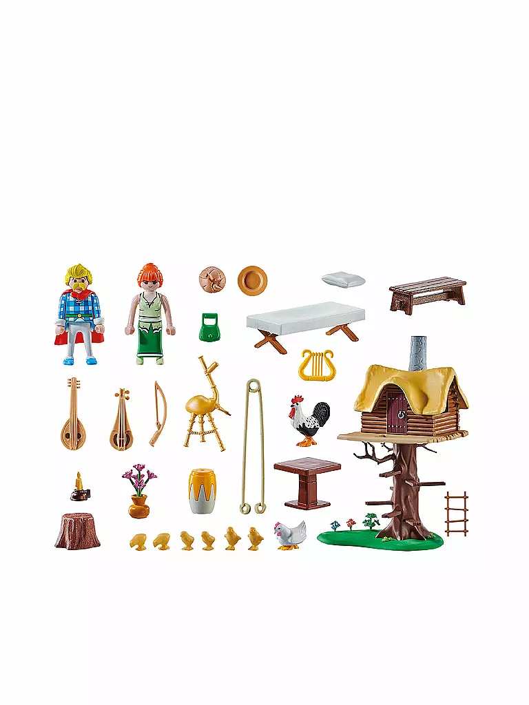 PLAYMOBIL Asterix Troubadix Mit Baumhaus 71016 Keine Farbe